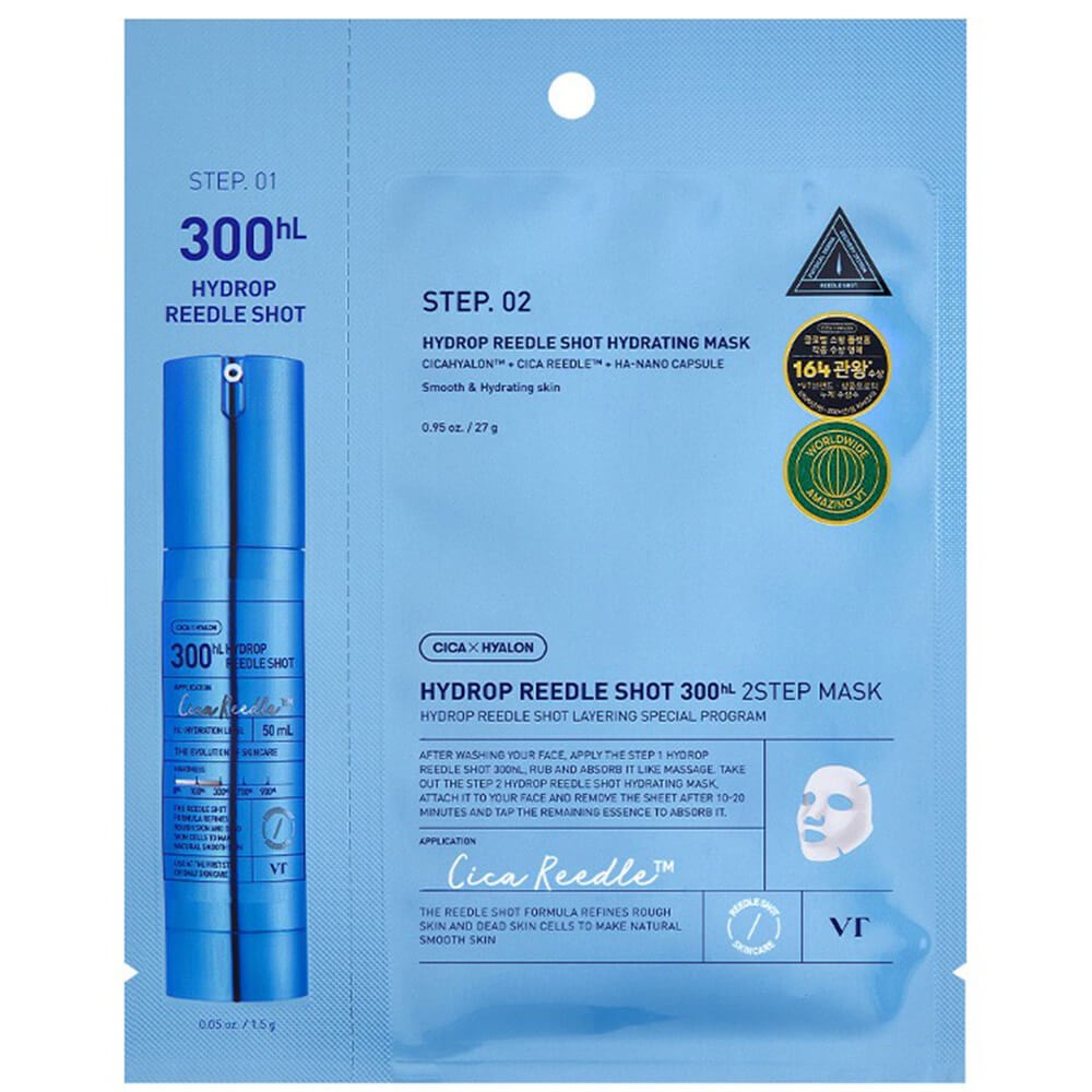 VT Cosmetics Hydrop Reedle Shot 100hL 2-Step Mask